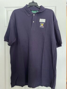 Men’s Salty Dog Cafe Embroidered Polo Shirt - Navy size L